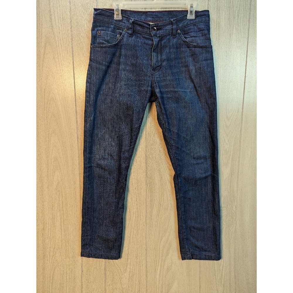 Raleigh Denim Workshop Martin Dark Blue Jeans Made in USA Size 32